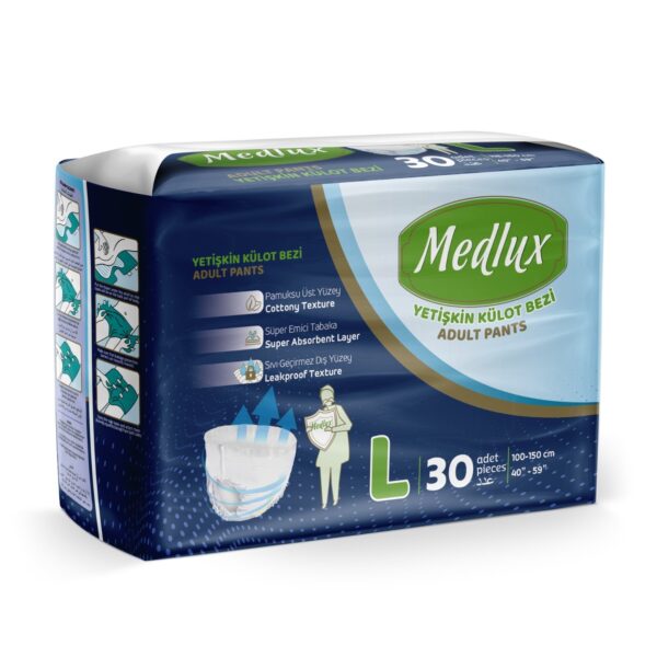 Medlux Adult Diapers Large (Pack of 30)