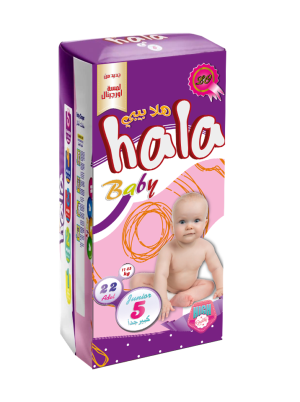 Hala Baby Diapers Size 5 (Pack of 22)